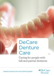 DeCare Denture Care brochure cover