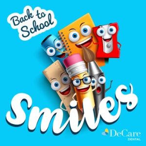 Small back to schools smiles graphic