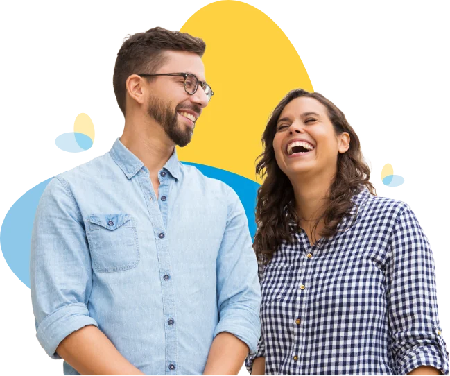 smiling couple