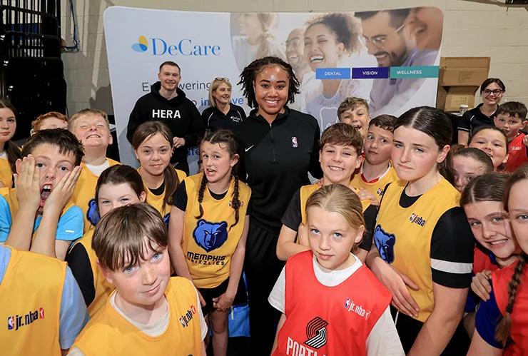 junior class smiling group