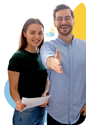 hand shake office staff