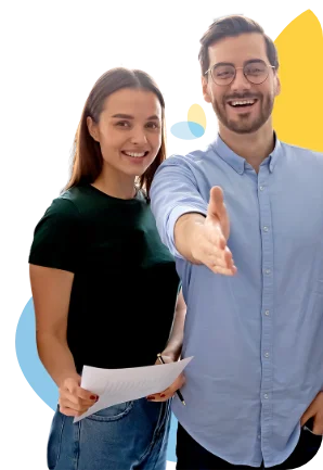 hand shake office staff