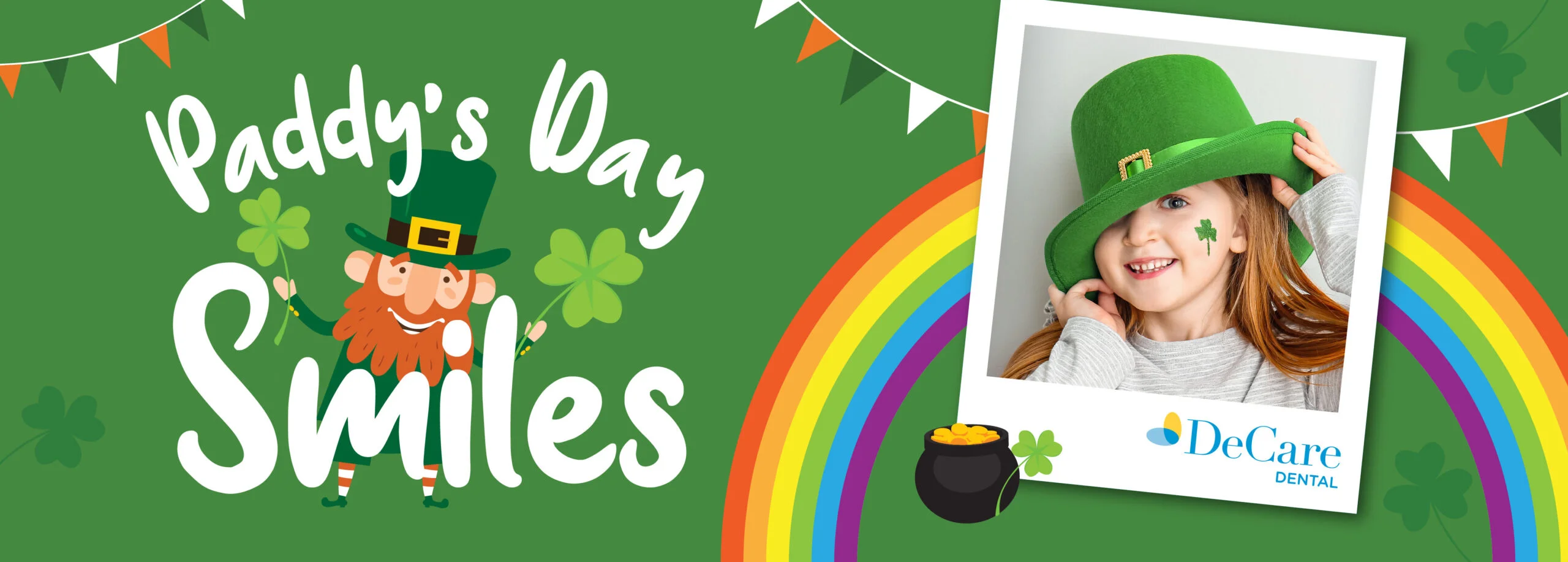 paddys day smiles banner